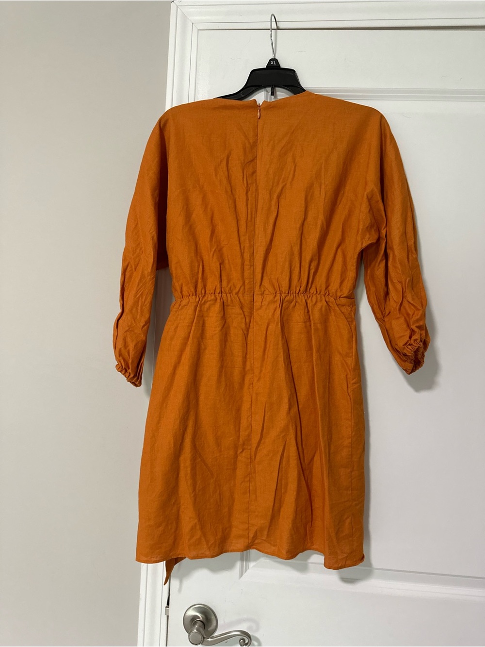 Express Rust-Orange High-Low Dress - Picture 2 of 4